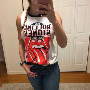 Rolling stones muscle tank top